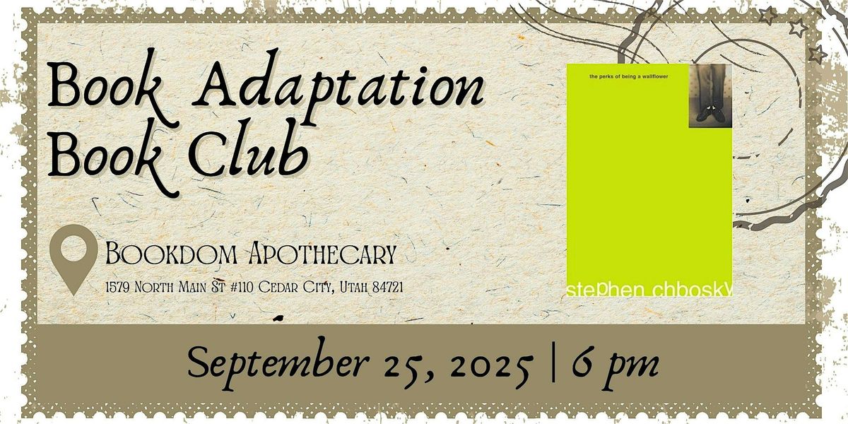 The Perks of Being a Wallflower | Book Adaptation Book Club