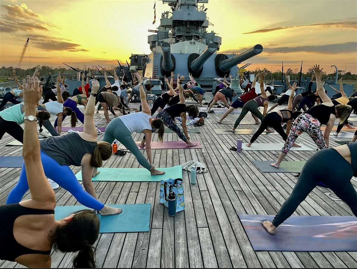 Battleship Yoga with Jess Kennett from Wilmington Yoga Center