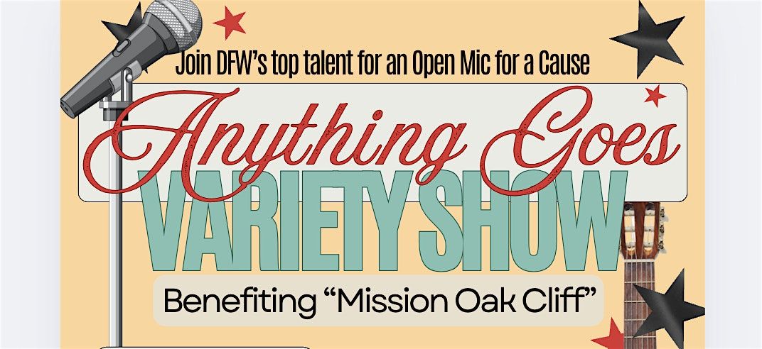 'Anything Goes' Variety Show & Food Drive - Shut Down \/ Show Up