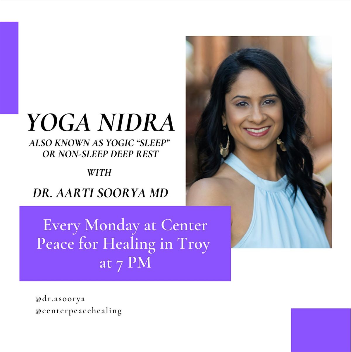 Yoga Nidra with Dr. Aarti Soorya