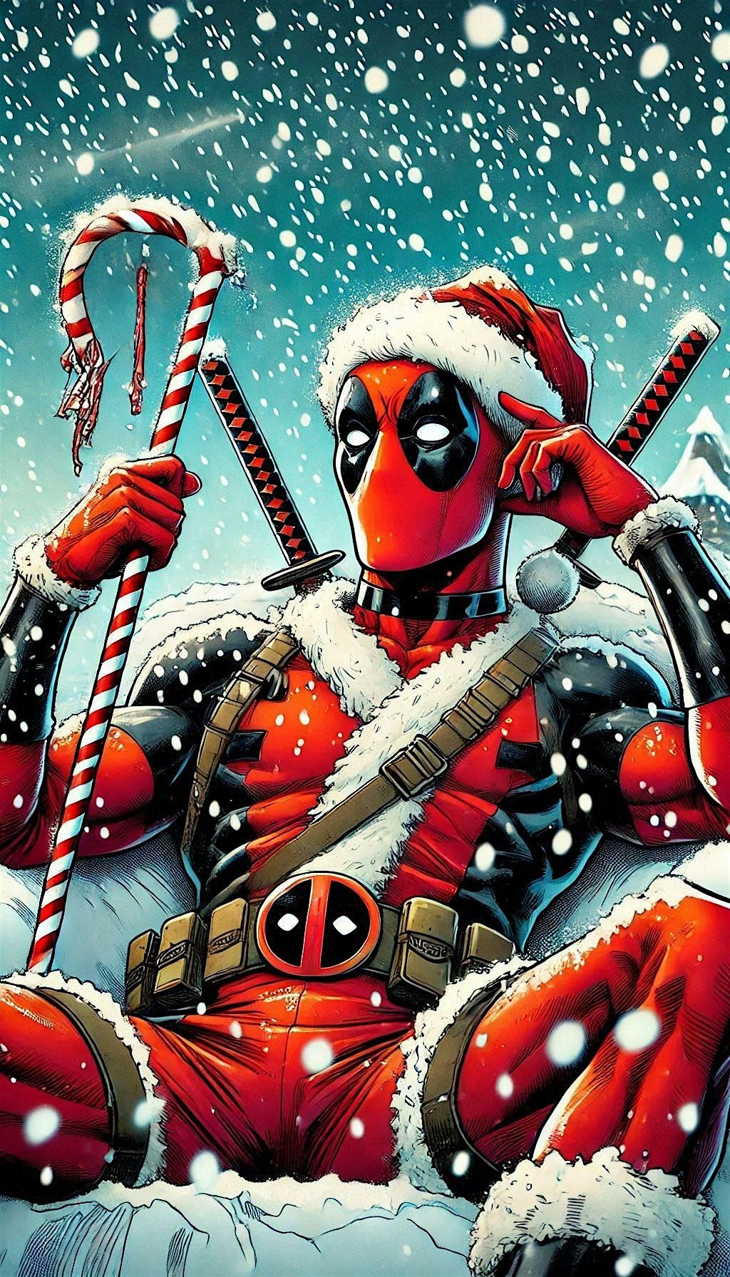 Pictures With Deadpool Santa