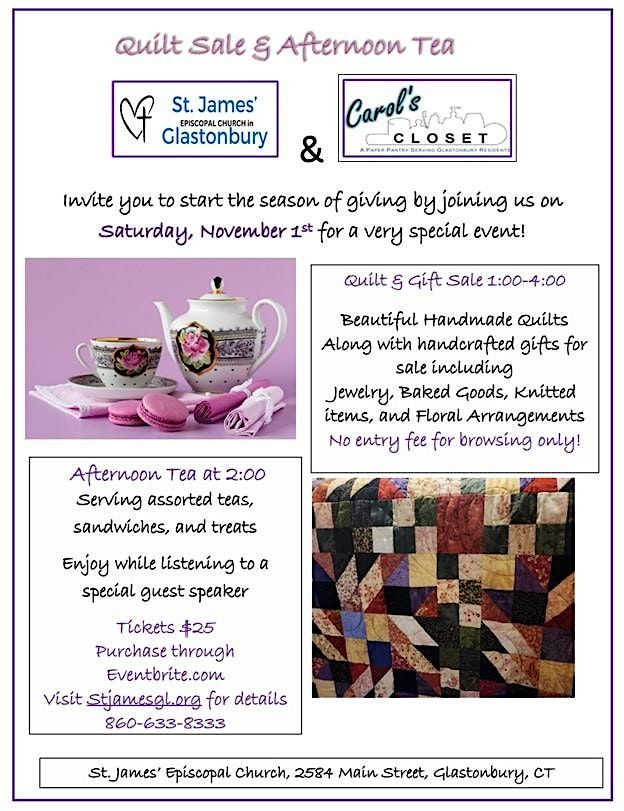 Carol's Closet Quilt Sale & Afternoon Tea