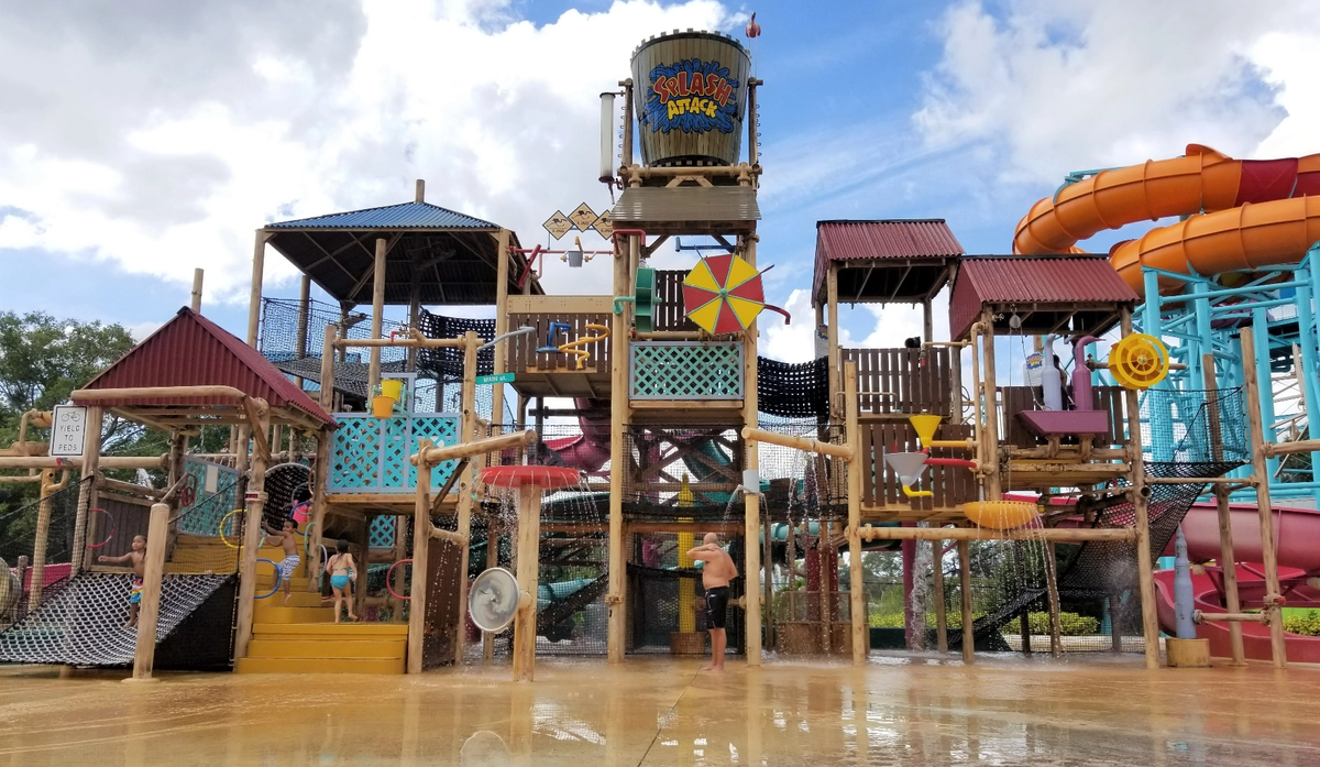 Parking Waterparks with Heart Attack Man