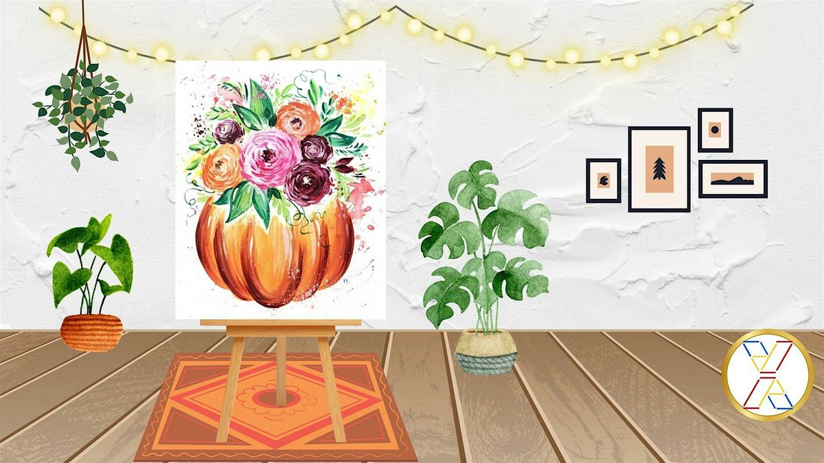 Watercolor Workshop: Pumpkin Flowerpot