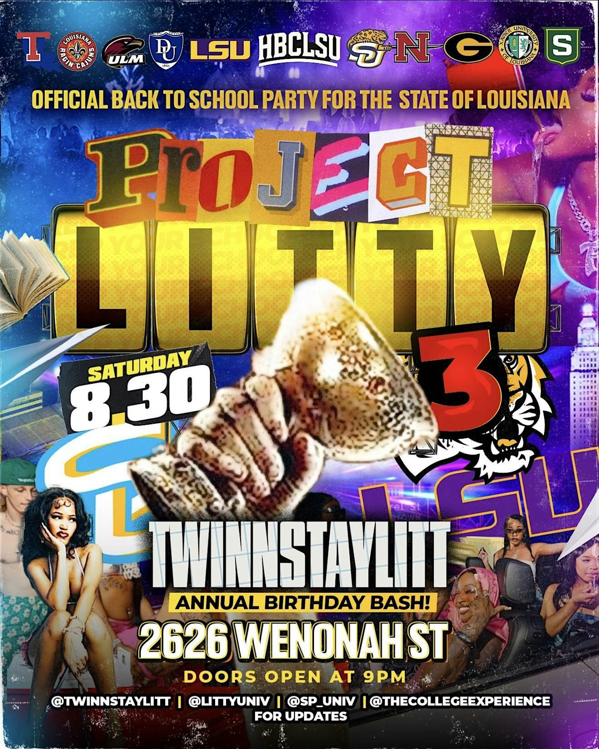 PROJEXT LITTY 3: The Biggest Back to school Party In Louisiana