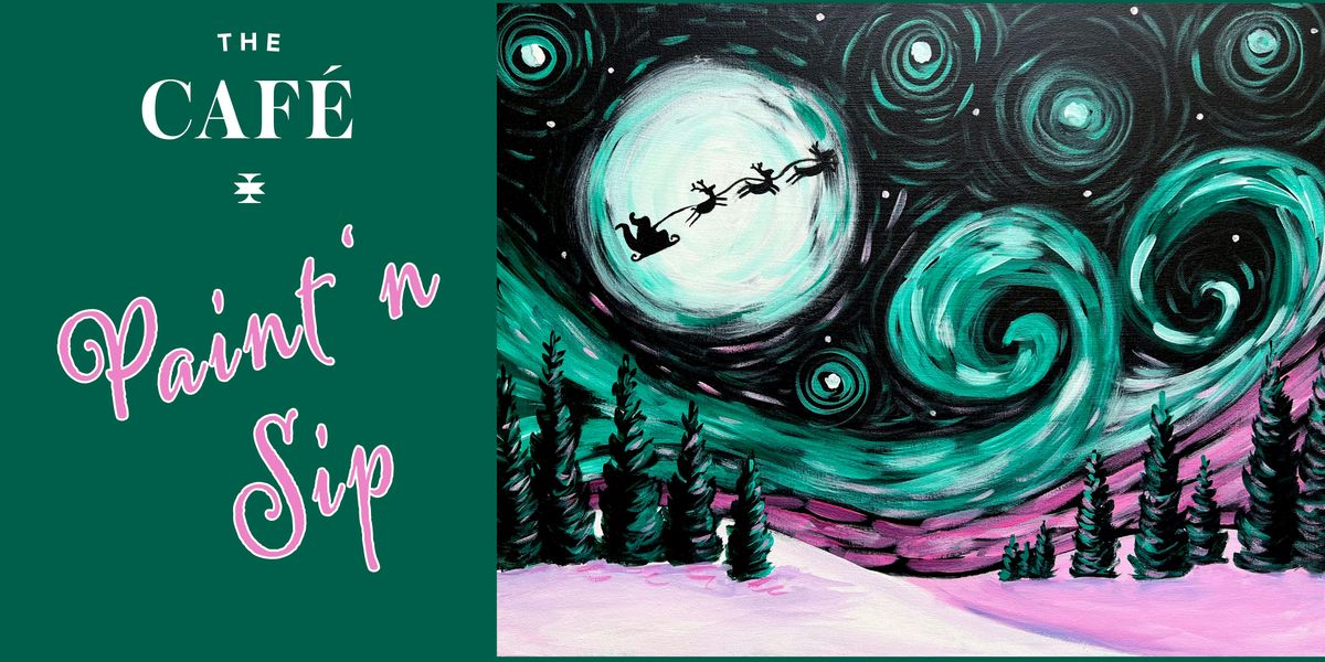 Holiday Paint and Sip \u2013 \u201cSanta\u2019s Moonlit Sleigh\u201d \u2013 San Diego