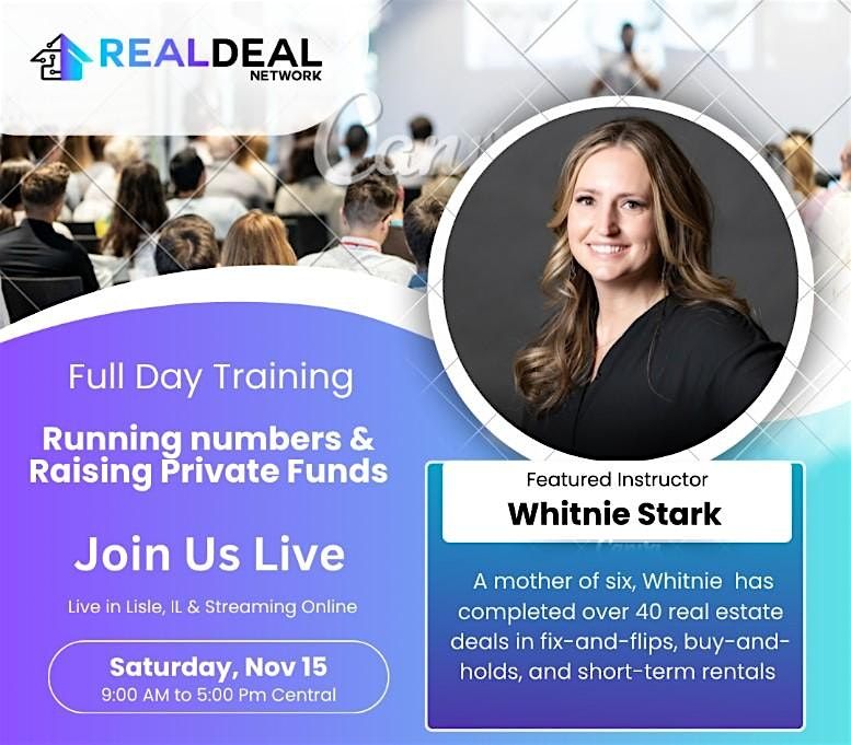 Lisle IL Running numbers & Raising Private Funds