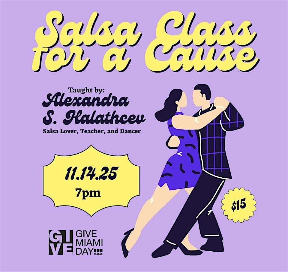 Salsa for a Cause supporting Area Stage's Give Miami Day fundraiser!