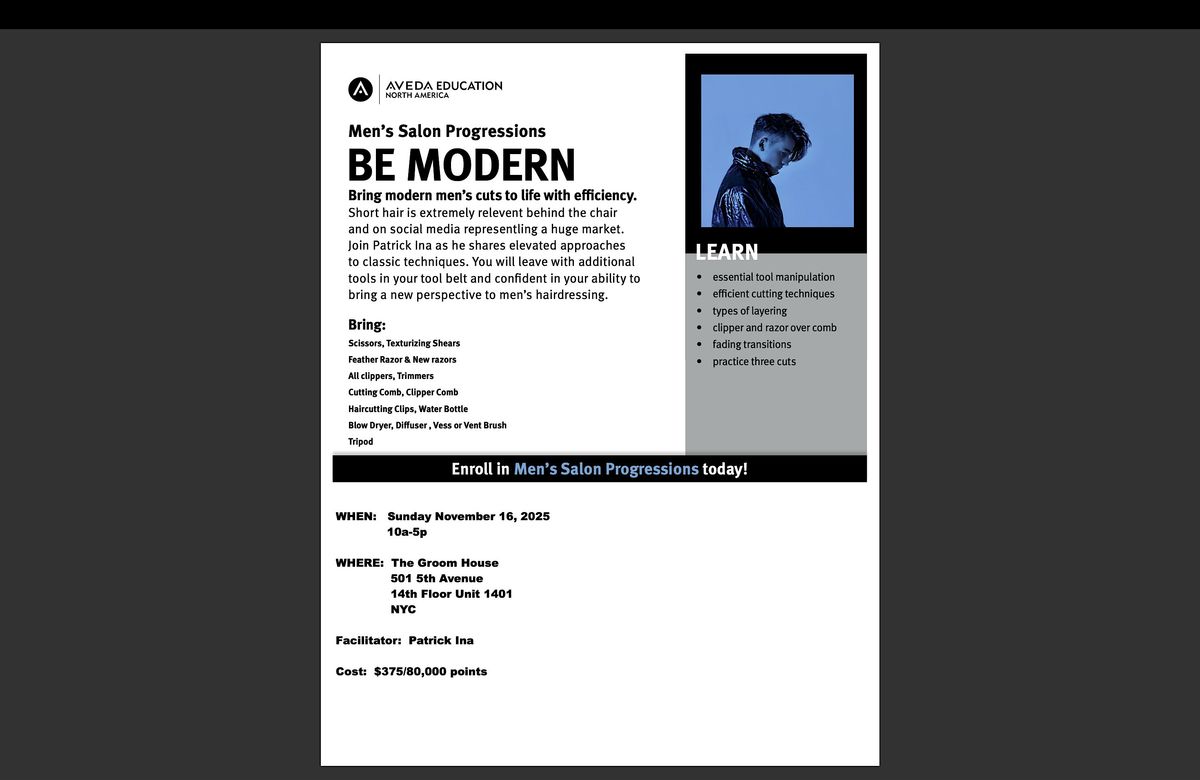 Men's Salon Progressions