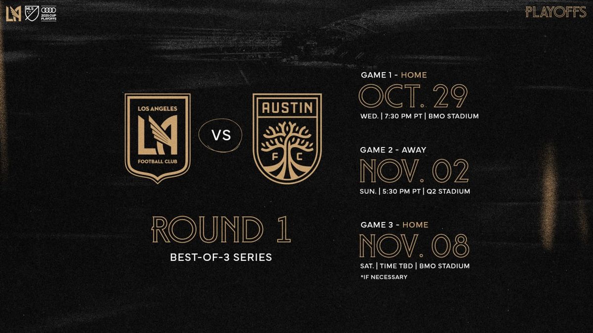 MLS Cup Round 1: Austin FC at Los Angeles Football Club (Game 1, Home Game 1)