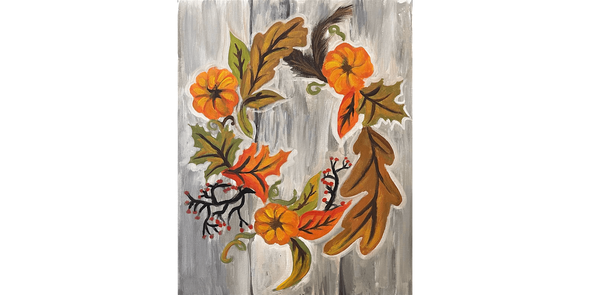 Autumn Wreath - Paint and Sip in Seattle | Classpop!\u2122