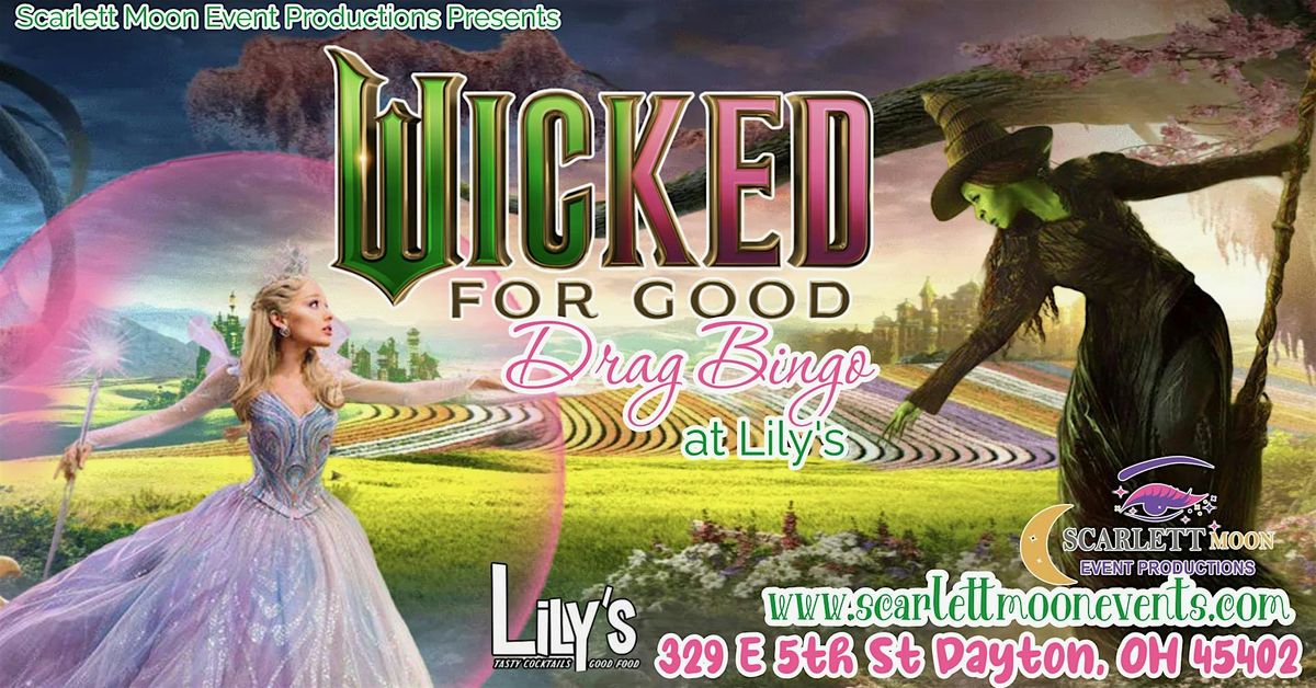 Wicked for Good Drag Bingo