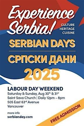 Serbian Days Vancouver 2025