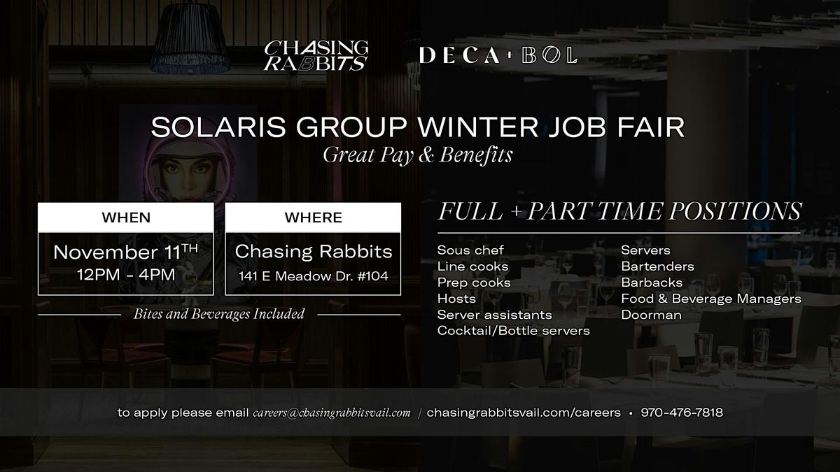 Solaris Group Winter Job Fair