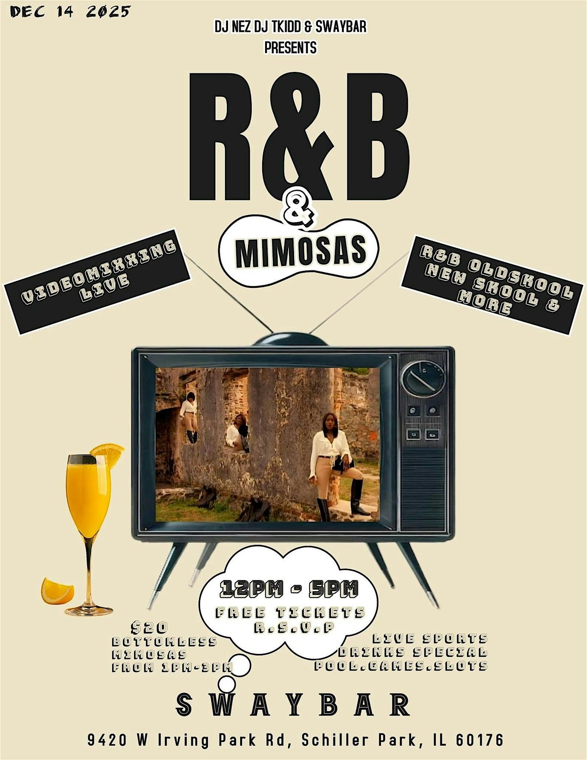 R&B & Mimosas - Sunday Brunch