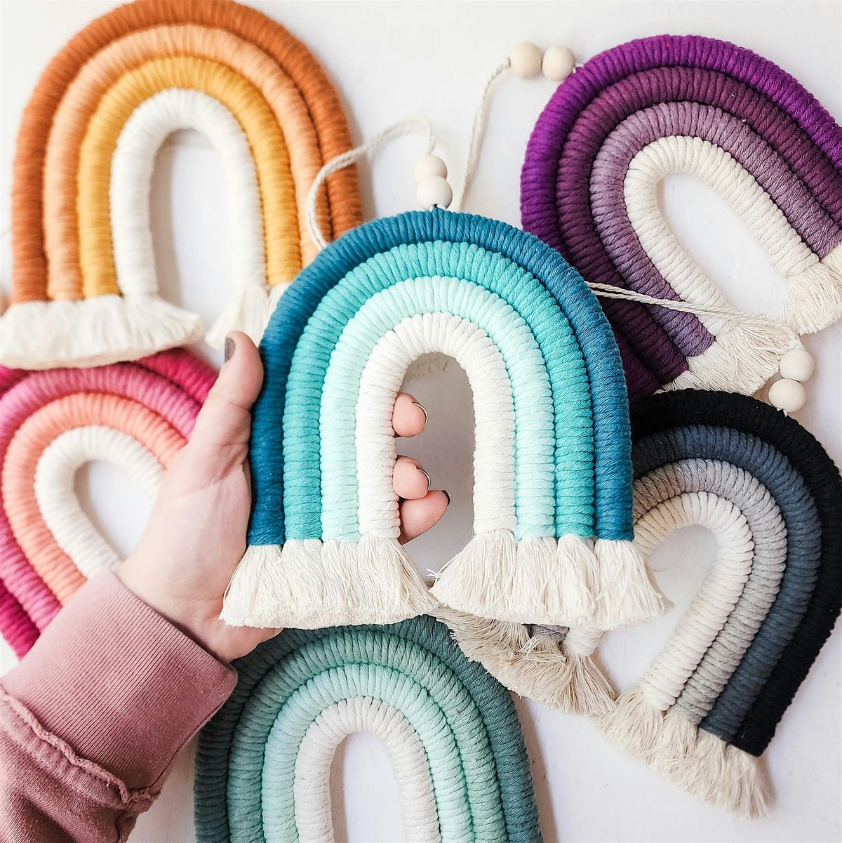 Make a Fiber Wall Hanging Rainbow Workshop at Swan Island Dahlias