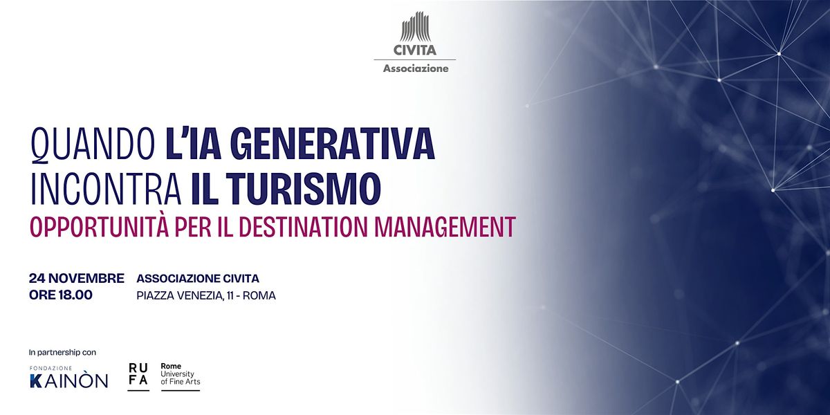 Quando l\u2019Intelligenza Artificiale Generativa incontra il turismo