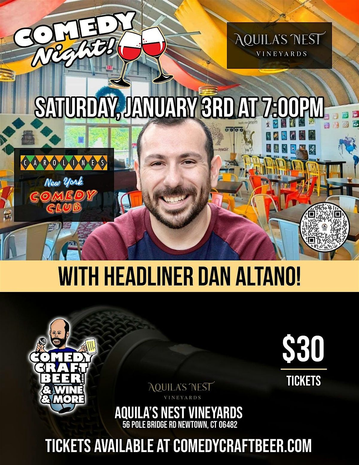 Comedy Night at Aquila's Nest Vineyard