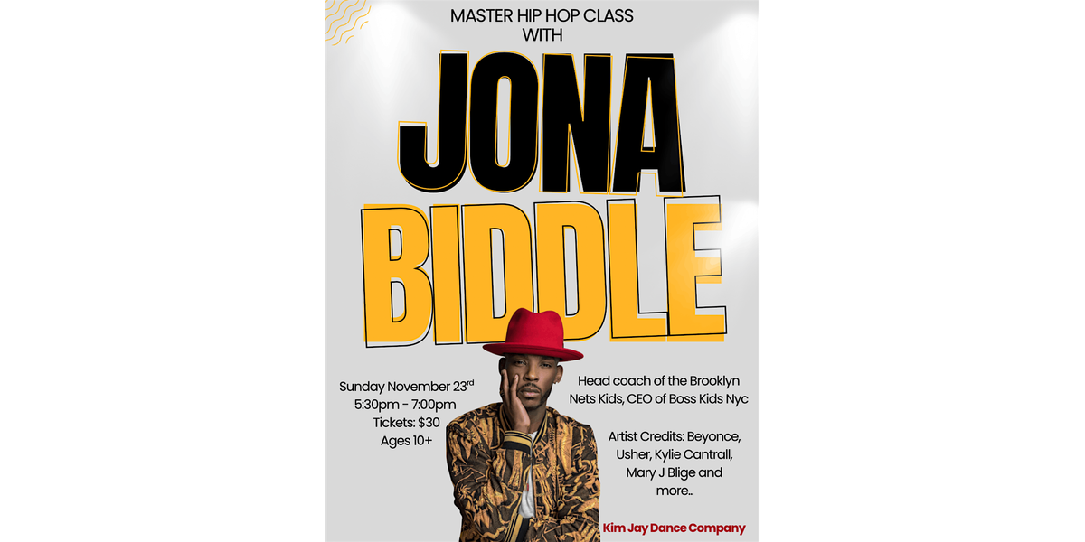 Master Hip-Hop Class with Jona Biddle