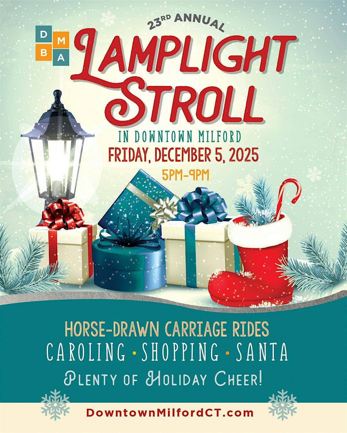 23rd Lamplight Stroll \u2014 Visit from Santa, Horse Carriage & more