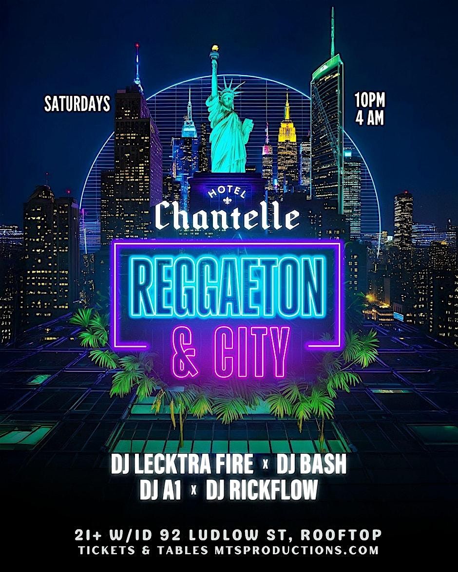 Reggaeton & The City Saturdays at Hotel Chantelle NYC (Rooftop Party)