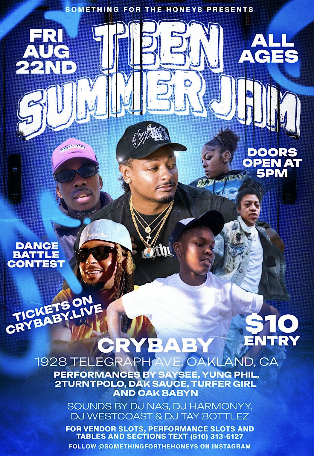 Teen Summer Jam w\/ DJ Nas + DJ Harmonyy + DJ West Coast + DJ Tay Bottlez
