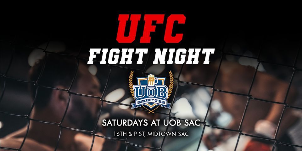 UFC Fight Night | University of Beer - Sacramento | 1510 16th Street ...