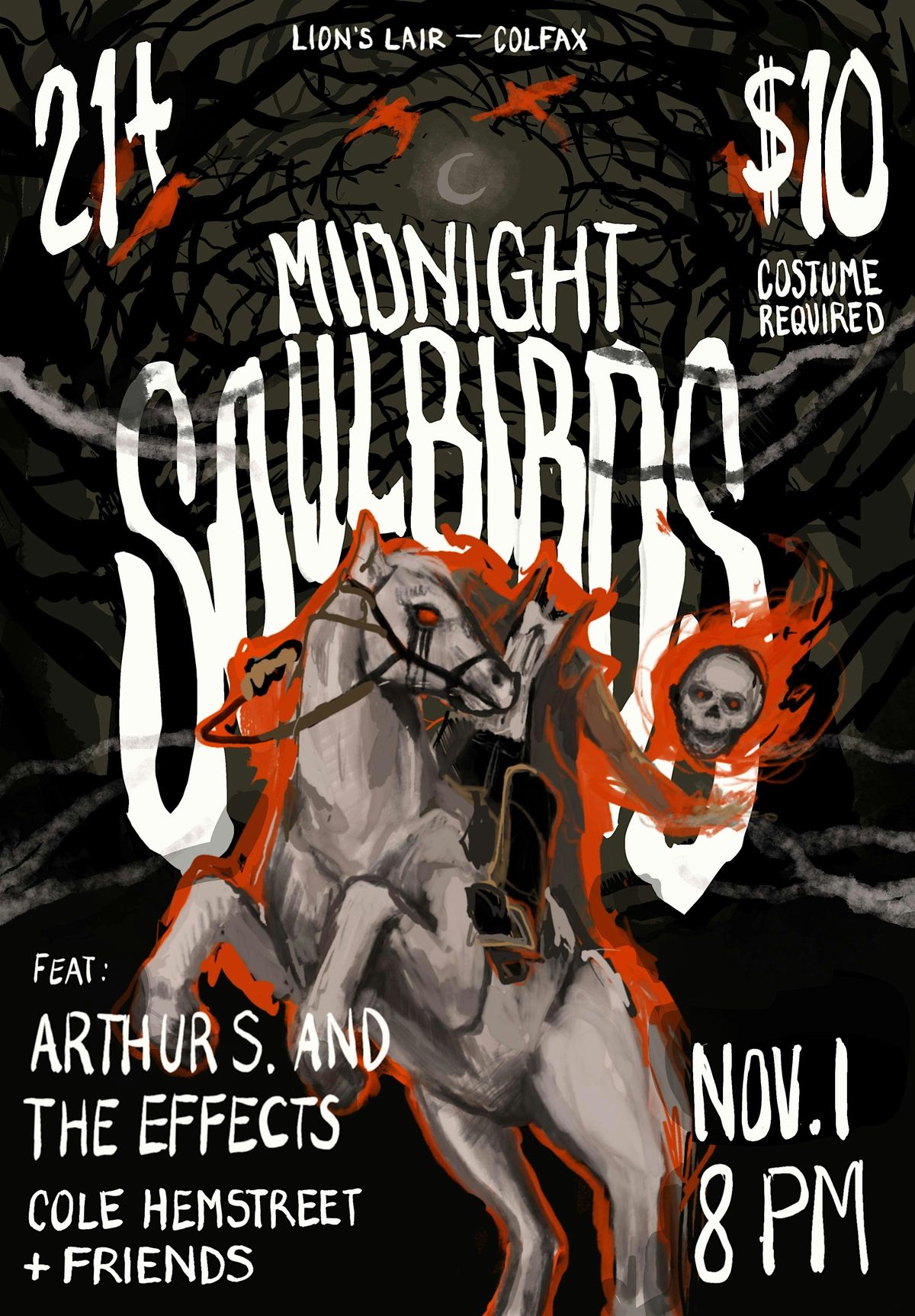 Midnight Soulbirds, Arthur S. & The Effects and Cole Hemstreet + Friends