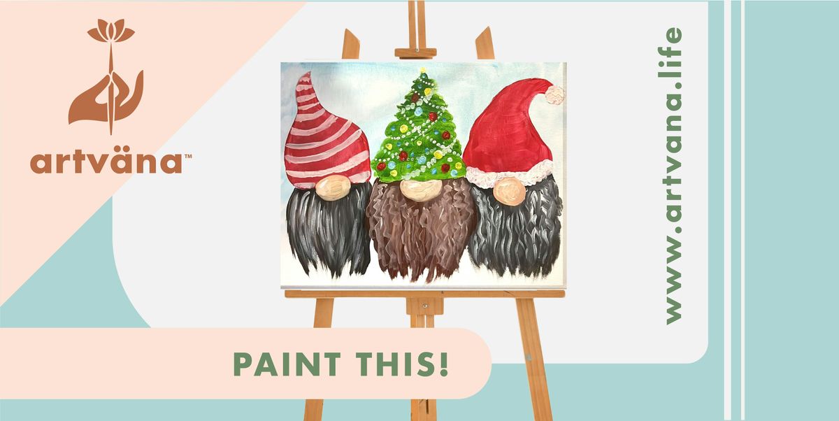 Holiday Paint & Sip in South Lake Union at SLUBRU November 2025 by Artvana