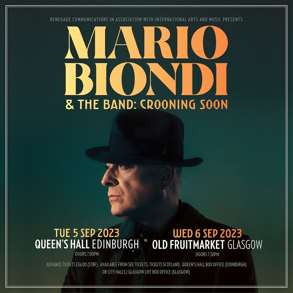 Mario Biondi & The Band \/ Edinburgh \/ Queen\u2019s Hall \/ 05.09.23