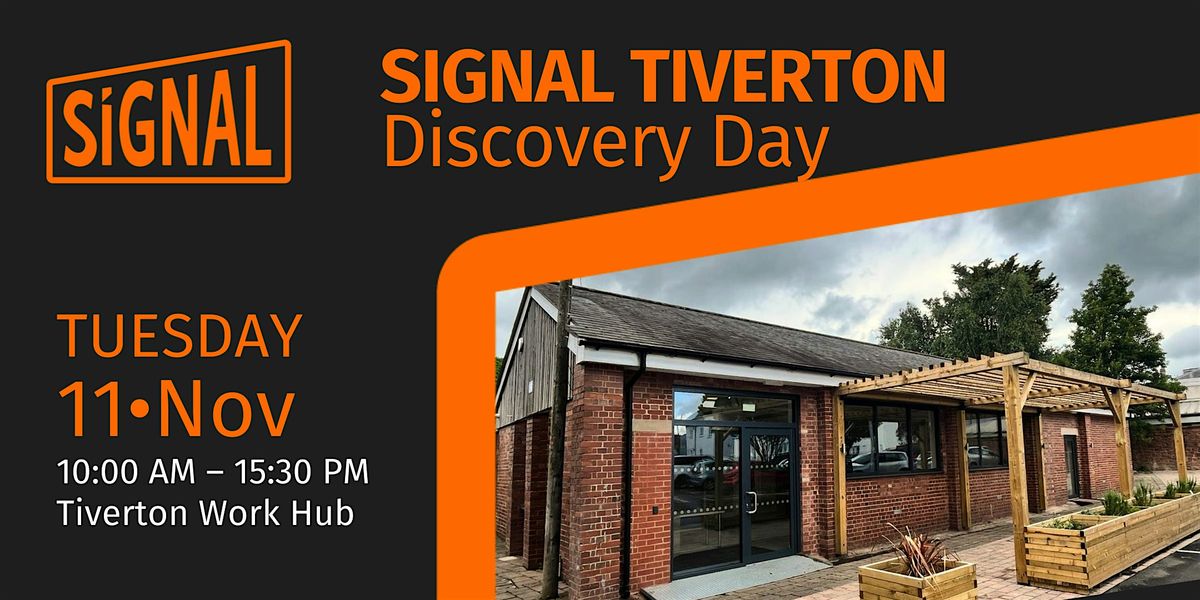 Discovery Day & Networking \u2014 Tiverton Workhub (Meet Simon & Jason)