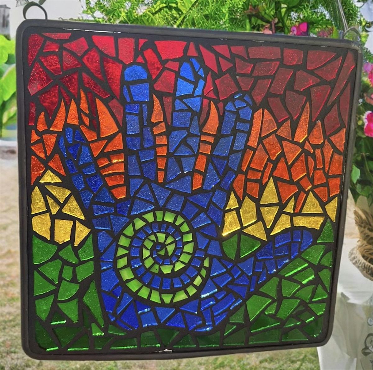 Earl May  Garden Center Iowa City, DIY Stained Glass Mosaic
