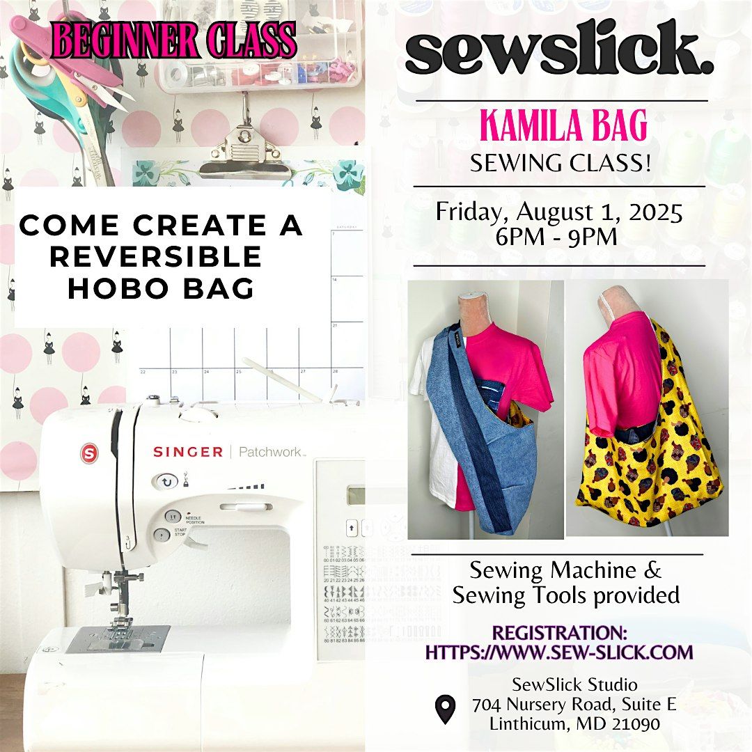 Sip & Sew - Kamila Bag (Hobo Bag)