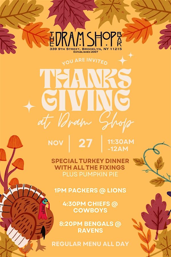 Celebrate Thanksgiving with Turkey & Football!