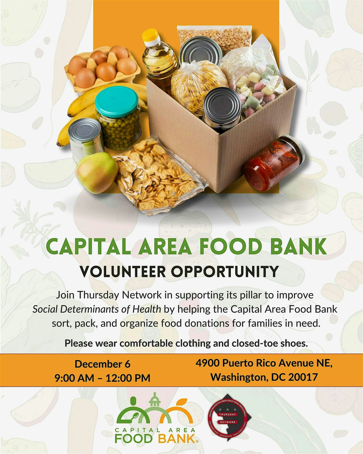 Thursday Network Capital Area Food Bank Volunteer Opportunity