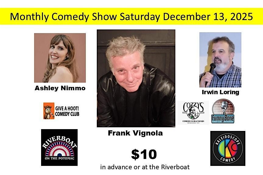 Monthly Comedy Night at the Riverboat on the Potomac