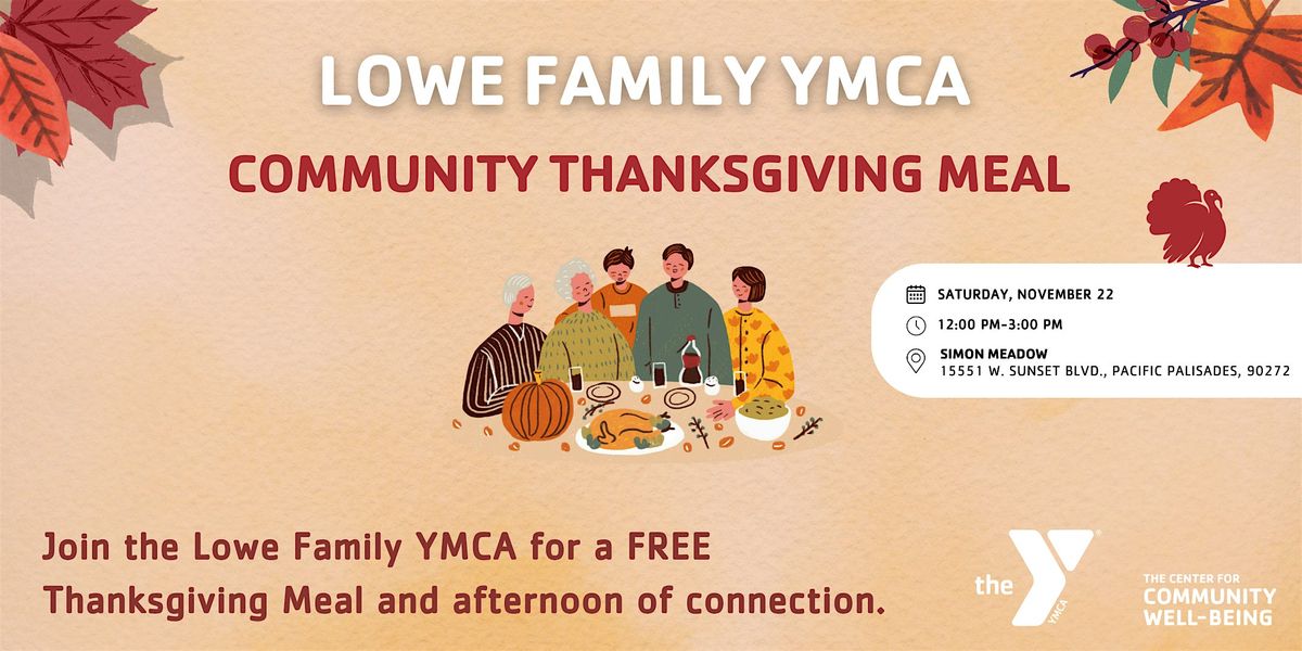 Lowe Family YMCA-Community Thanksgiving Meal