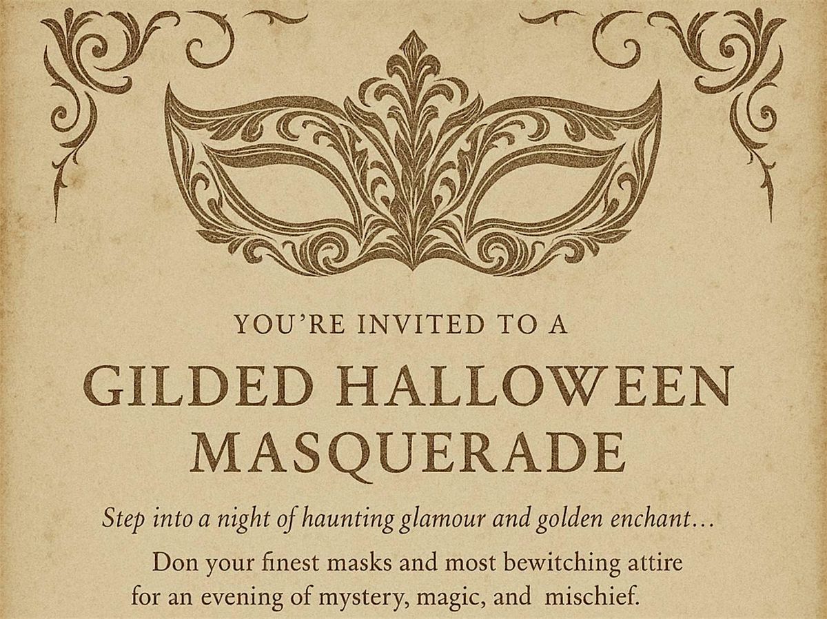 Gilded Halloween Masquerade Ball