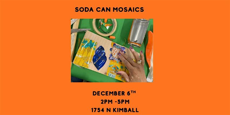 Soda Can Mosaics with Mosaicoarte