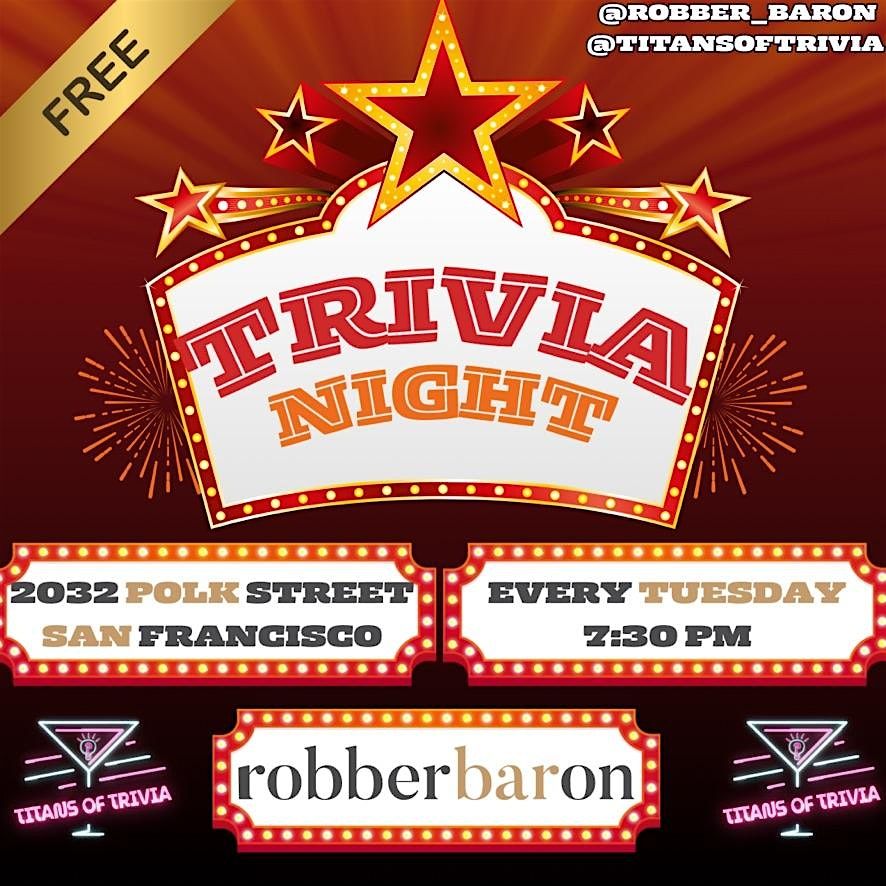 TRIVIA NIGHT @ ROBBERBARON