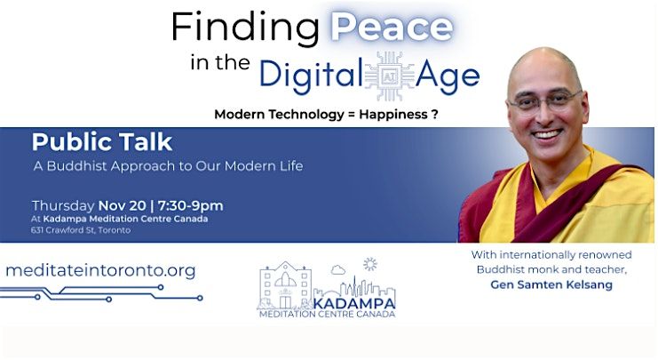 Public Talk ~ Finding Peace in the Digital Age