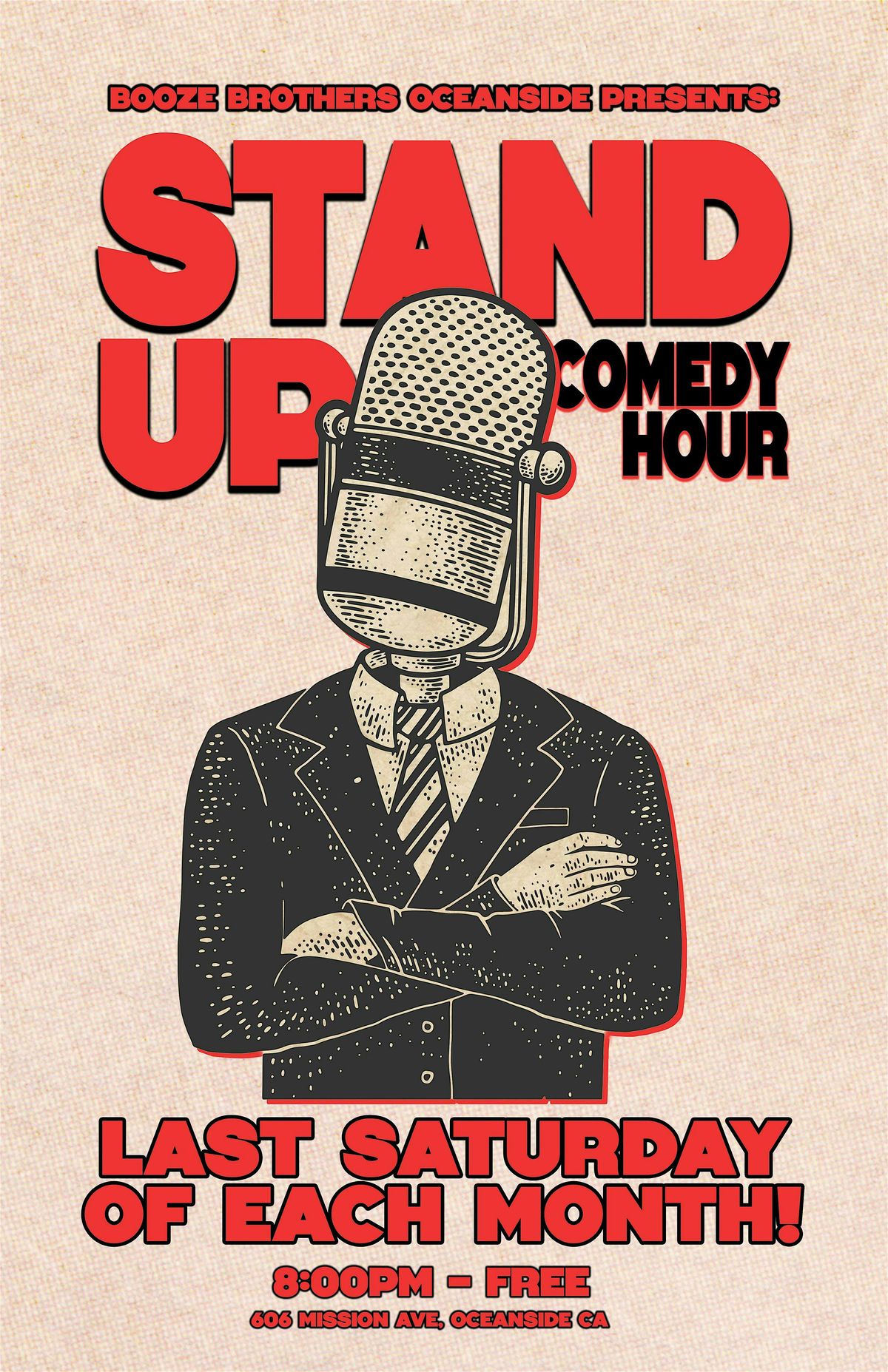 Stand Up Comedy Night at Booze Bros