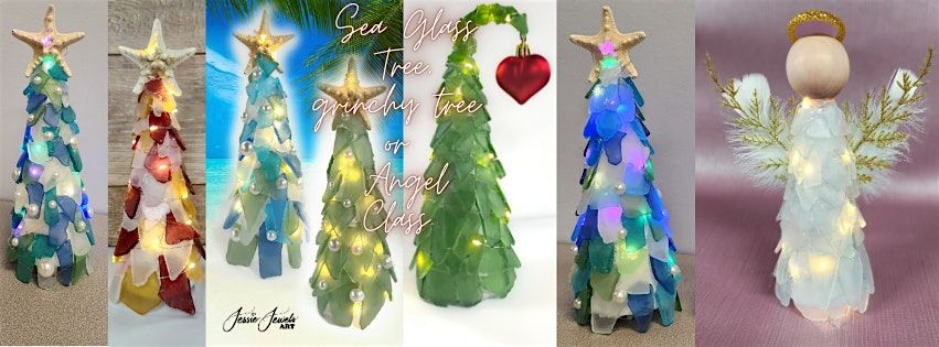 Sea glass tree, grinchy tree or angel workshop at George's of Galilee