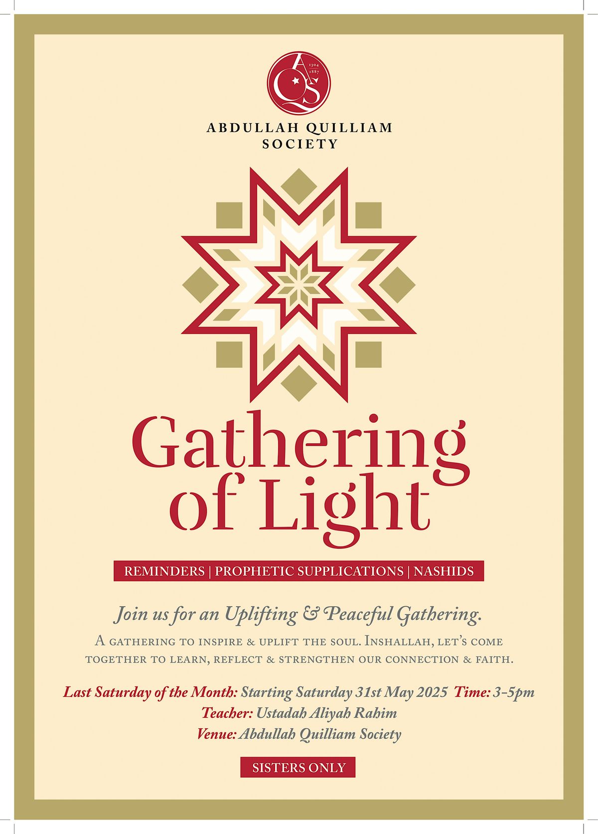 [SISTERS ONLY] Gathering of Light