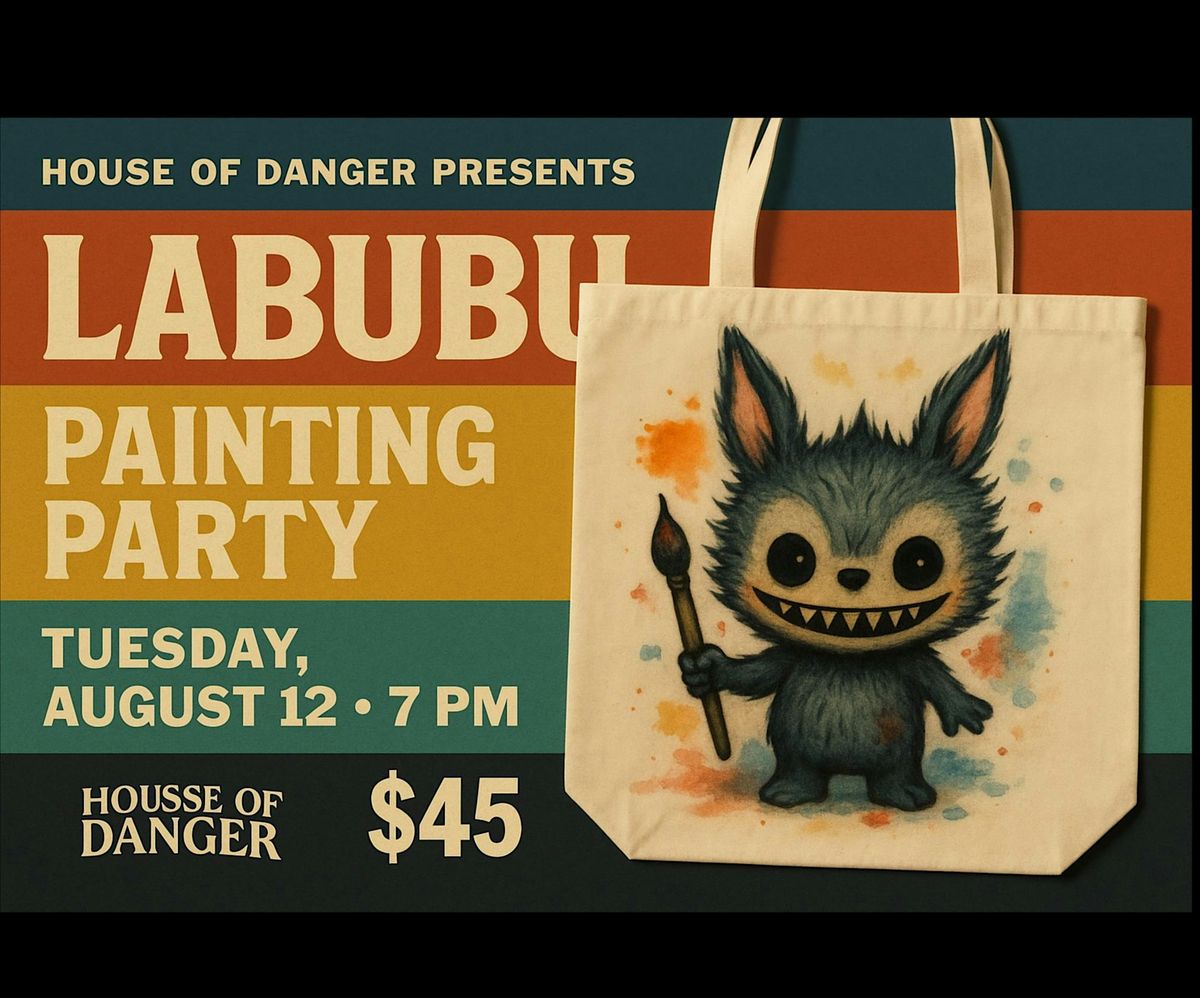 Labubu tote bag painting party - Costa Mesa