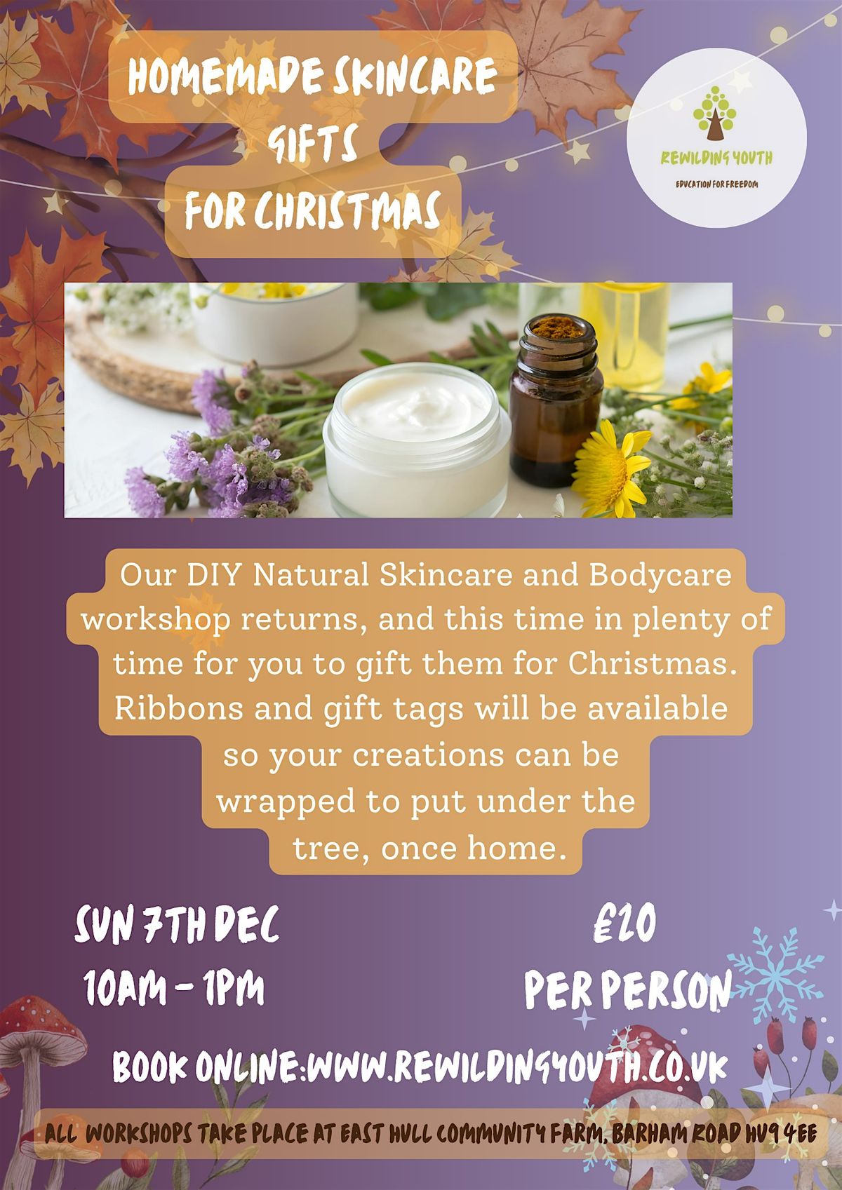 Homemade Skincare Gifts For Christmas Workshop