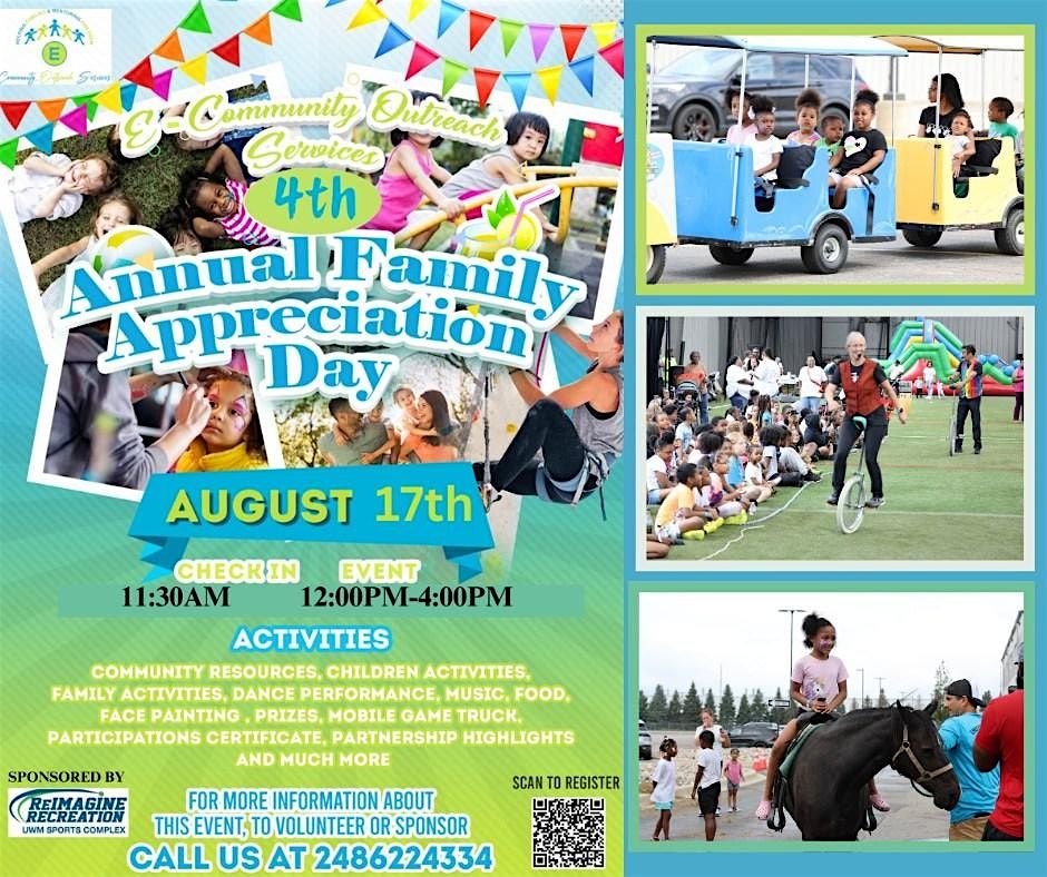 4th Annual family Appreciation Day