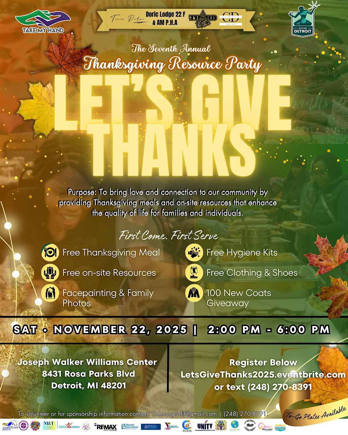 Let\u2019s Give Thanks: Community Dinner Resource Party