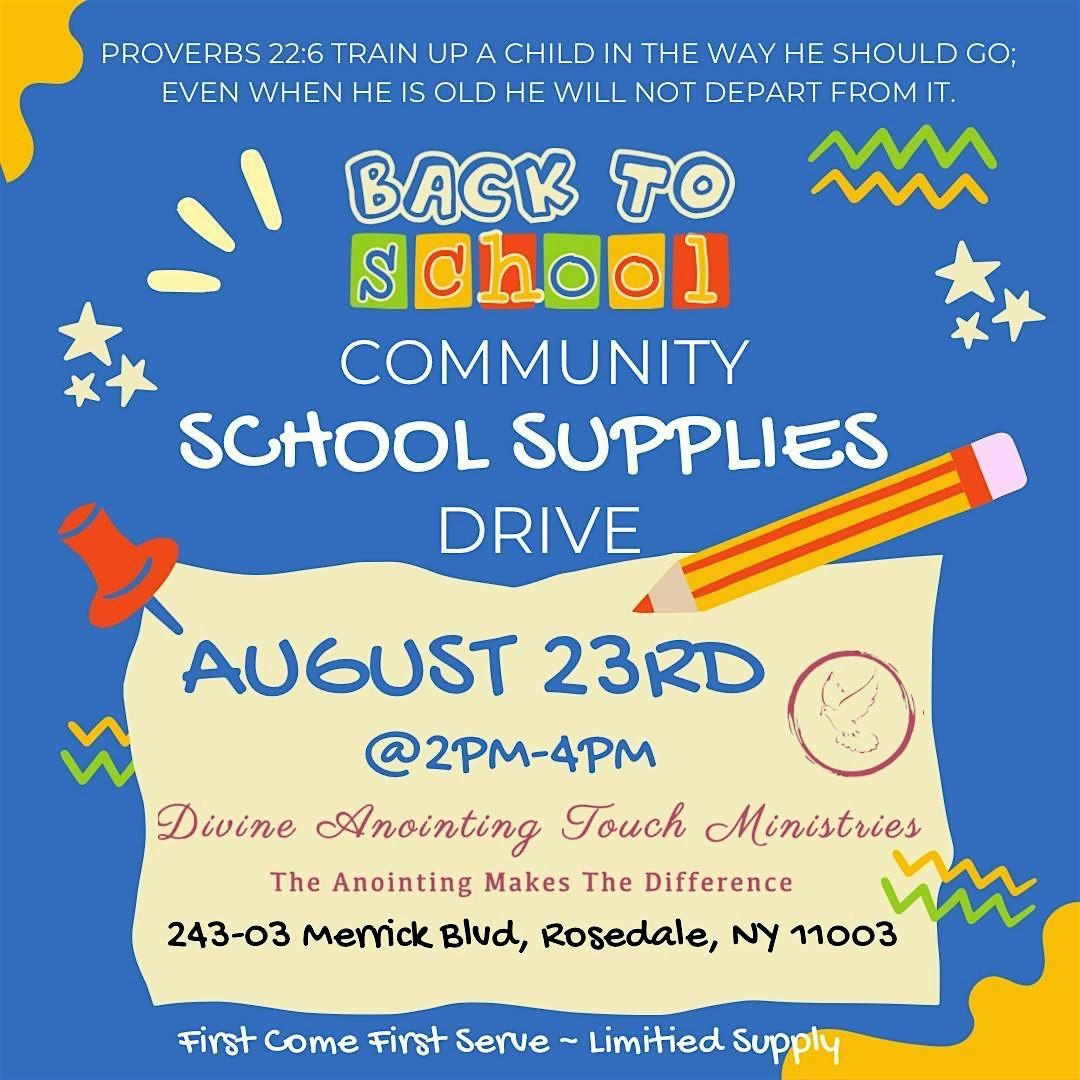 Back to School Community School Supplies Drive