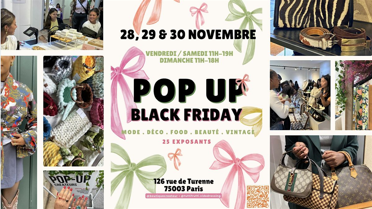 Boutique cr\u00e9ateur - Pop up Black Friday x Tutti Frutti